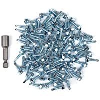 neverrest 100x 4-2 x 16 mm Tornillos de Acero Inoxidable Hex Head Autorroscante con Broca